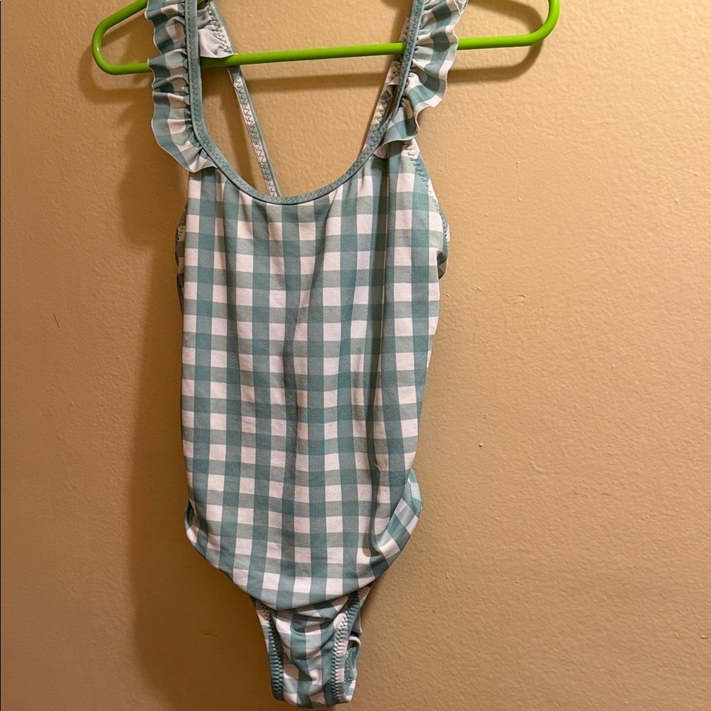 Zara Mint and White Gingham One-Piece